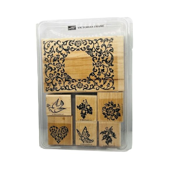 Victorian Stampin Up! Rubber Stamp Set of 7 Victorian Vintage 1999 - Picture 1 of 9